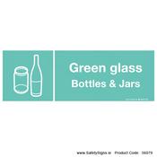 Green Glass Bottles and Jars - 56079