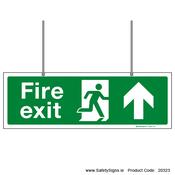 Fire Exit SG102 Arrow Up - Suspending - 20323 image