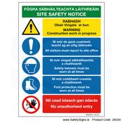 Bilingual Site Safety Notice - 26039 image