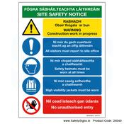 Bilingual Site Safety Notice - 26040