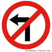 No Left Turn - RUS013 (Circular) - 24240 image