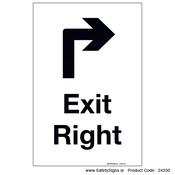 Exit Right - Arrow Ahead Right - 24330 image