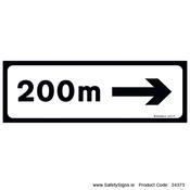 Supplementary Plate - 200m - Arrow Right - P004R - 24373 image