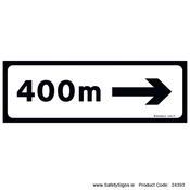 Supplementary Plate - 400m - Arrow Right - P004R - 24393 image