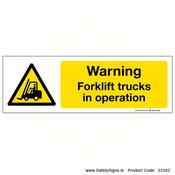 Forklift Trucks in Operation - 22342