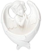 White Resin Font 6 inch Angel image