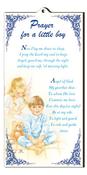 Wood Plaque Praying Boy