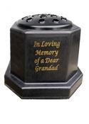 Grandad Grave Vase with Insert.
