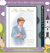First Communion Boy Gift Set with Prayer Book &amp;amp; Pen