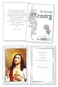 Mass Card White Cover with Silver Foil Embossed 