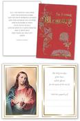 Mass Card Red Cover with Gold Foil Embossed 