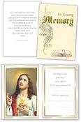 Mass Card Cream Cover with Gold Foil Embossed 