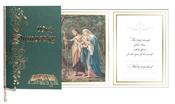 Mass Card Green Cover with Gold Foil Embossed &amp;amp; Decorative Gold Ribbon
