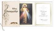 Mass Card Cream Cover with Gold Foil Embossed &amp;amp; Decorative Gold Ribbon
