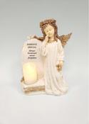 Angel Stone with Flickering Candle - Someone Special