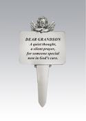 Silver Cherub Graveside Stake - Grandson