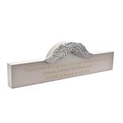 THOUGHTS OF YOU - Angel Wings - Mantel Plaque