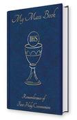 First Communion Book Blue Padded Cover