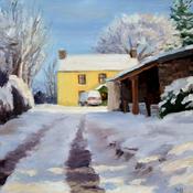 Long Shadows O'Driscolls Farm SOLD | Sara Hodson Fine Art