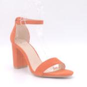 Orange Suede Lily Heels - Size 36 image