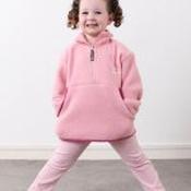 Pink Sophie Kids Half Zip Fleece ( small fit , size up) - 11-12YRS
