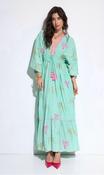 Palma Turquoise Cotton Dress - Sassy Dresses