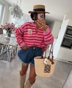 Red and Pink Amy Smile Cardigan - Sassy Dresses