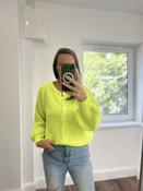 Bella Alpaca Cardigan in Neon Yellow - Sassy Dresses