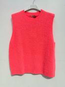 Neon Coral Coco Alpaca Sleeveless Knit - Sassy Dresses