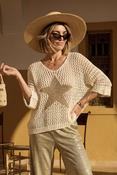 Cream Knit with Gold Star - Sassy Dresses
