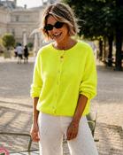 Camden Neon Yellow Mohair Cardi - Sassy Dresses