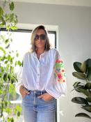 Cotton Neon Floral Oversized Shirt - Sassy Dresses image