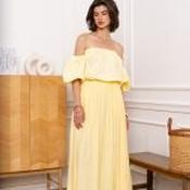 Yellow Sara Maxi Skirt with pockets - Size L image