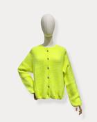Miami Neon Yellow Mohair Cardigan - Sassy Dresses
