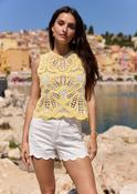 Yellow crochet Top - Sassy Dresses image