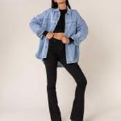 Denim Oversized Shacket ( pre order in 15th) - Size S image