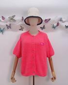 Neon Pink Coral Cardigan - Sassy Dresses