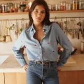 Cotton Heart Denim Shirt - Size S/M image