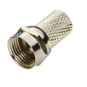 F connector screw on for satellite or UHF coax cable image