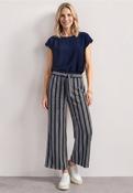 Striped Navy Trouser