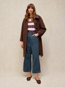 Tia Cord Crop Trouser Blue image