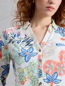 Annie Coral Teal Floral Shirt