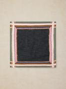 Emily Square Scarf Navy Print