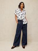 Orla Navy Print Shirt