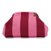 Stripe Clutch Bag Pink Red