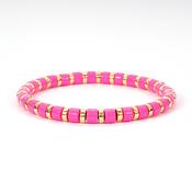 Summer Enamel Bracelet Pink image