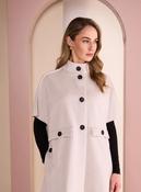 High Neck Button Through Jacket