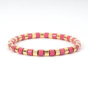 Summer Enamel Bracelet Pink image