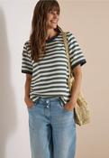 Striped Leo S/S Top Green