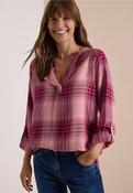 Pink Check Tunic Blouse